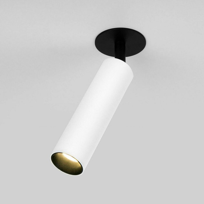 Встраиваемый светодиодный светильник Diffe 1 бело-черного цвета - купить Встраиваемые споты по цене 2480.0
