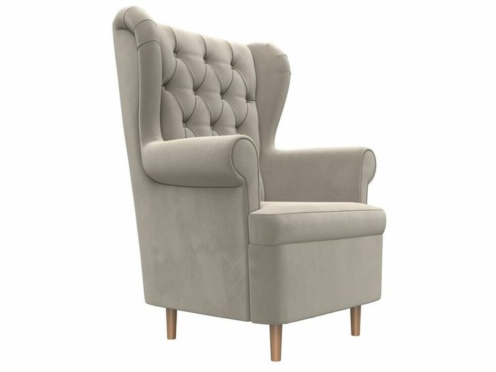 Кресло Торин Люкс бежевого цвета - лучшие Интерьерные кресла в INMYROOM