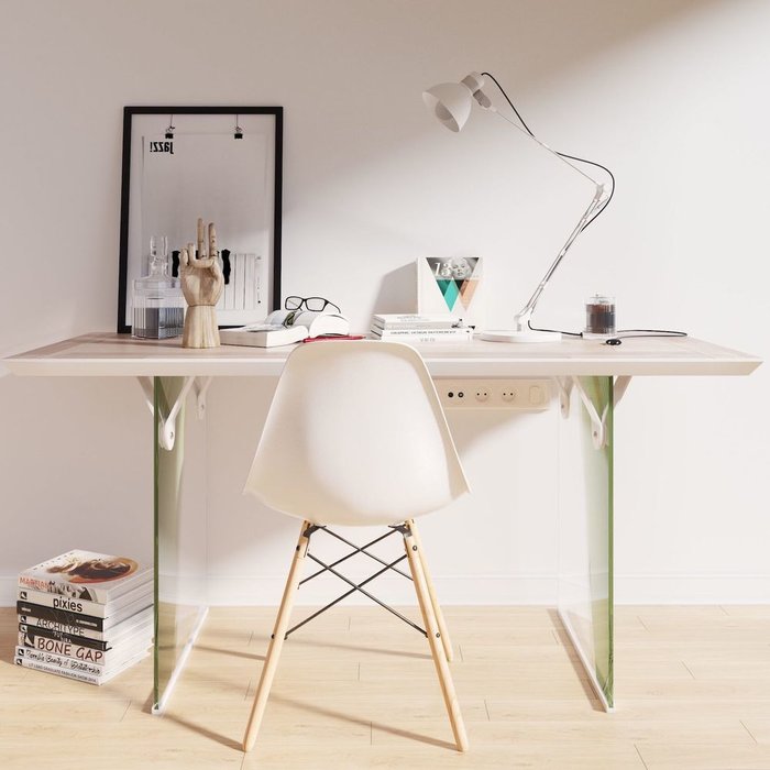 Рабочий стол EcoComb New со столешницей из ясеня - лучшие Письменные столы в INMYROOM