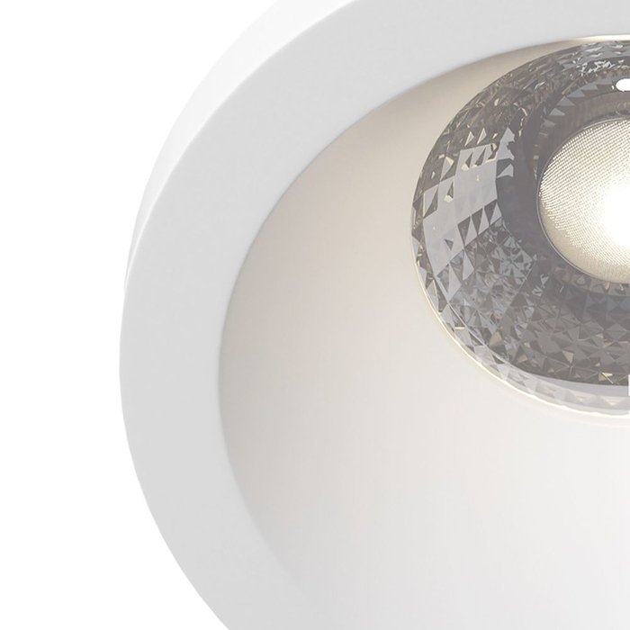 Встраиваемый светильник Zoom из металла белого цвета - купить Встраиваемые споты по цене 1190.0