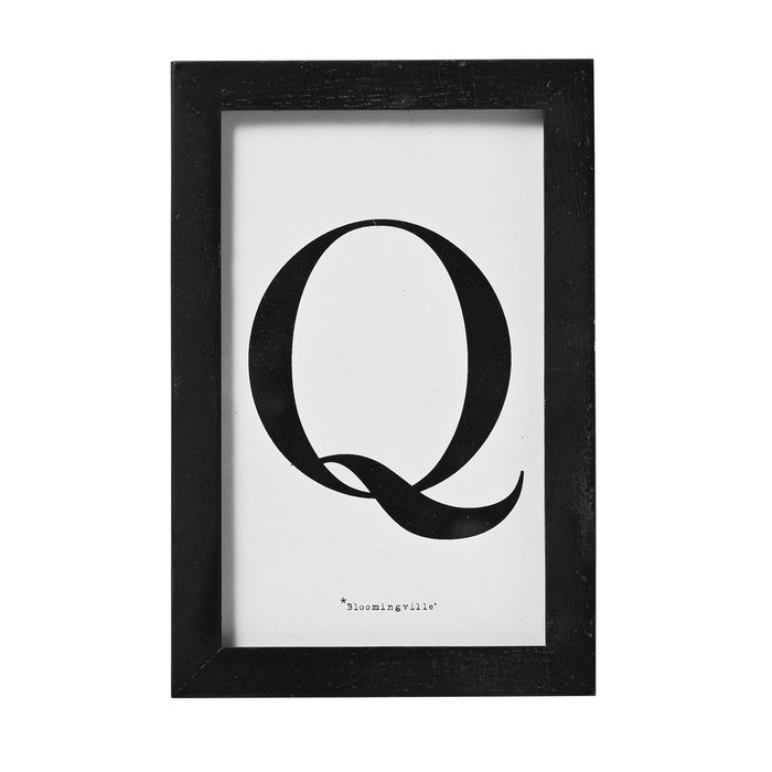 Постер Q в черной рамке