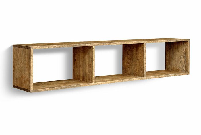 Полка настенная Cube Design светло-коричневого цвета - купить Полки по цене 59344.0 Полка настенная Cube Design светло-коричневого цвета - купить Полки по цене 59344.0