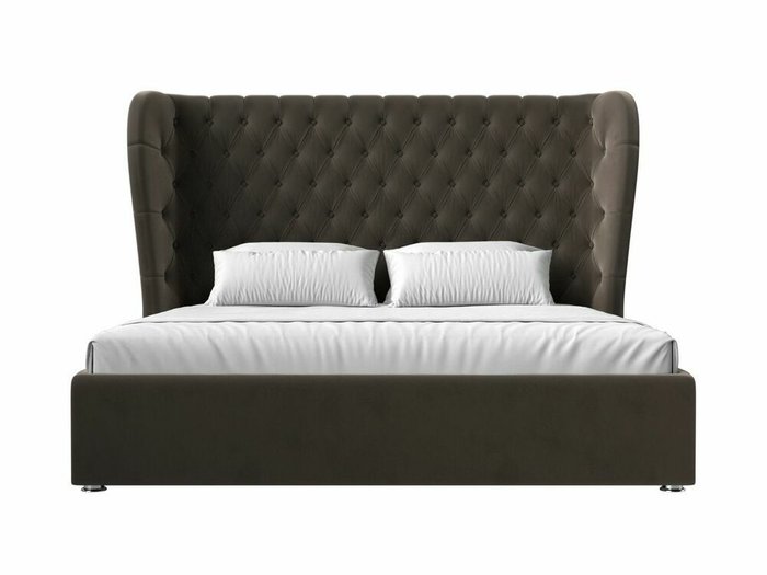 Кровать Далия 200х200 с подъемным механизмом коричневого цвета - купить Кровати для спальни по цене 93999.0