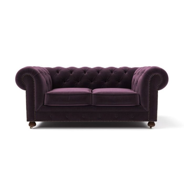 Раскладной диван Chesterfield Lux MTR фиолетового цвета