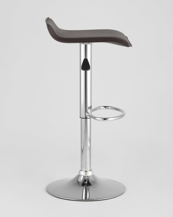 Барный стул Хай-Тек коричневого цвета с металлическим каркасом - купить Барные стулья по цене 3199.0