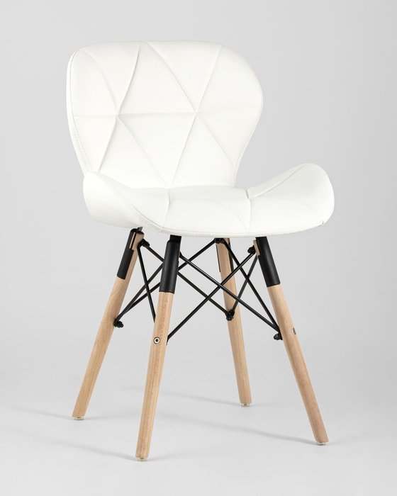 Стул Бон экокожа белого цвета - купить Обеденные стулья по цене 3990.0