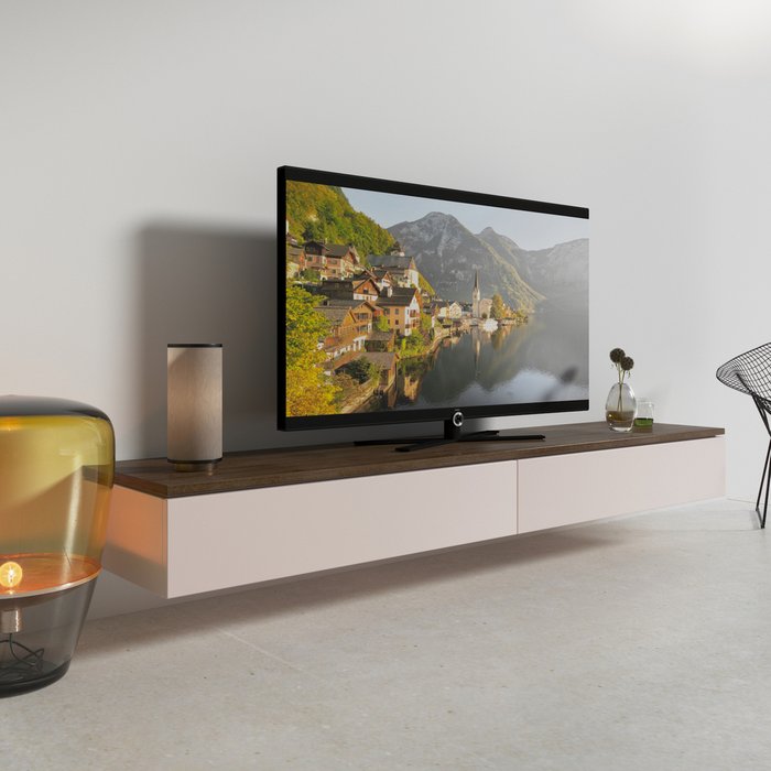 Тумба под ТВ Low бежево-коричневого цвета - купить Тумбы для ТВ по цене 111560.0