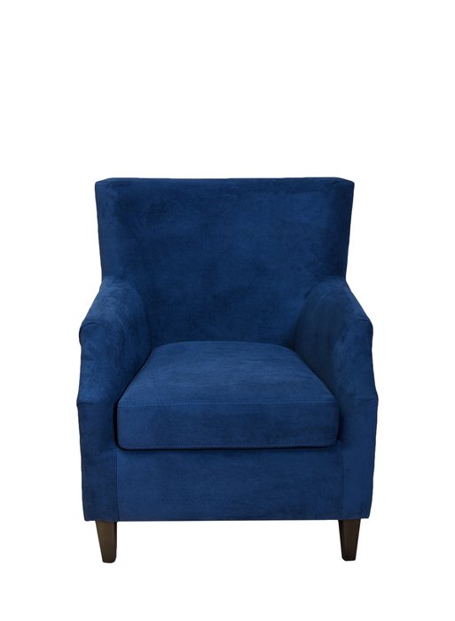 Мягкое кресло Hubert синего цвета