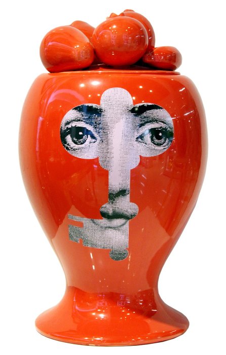 Декоративная ваза с крышкой Raccolto Red - купить Вазы  по цене 26938.0