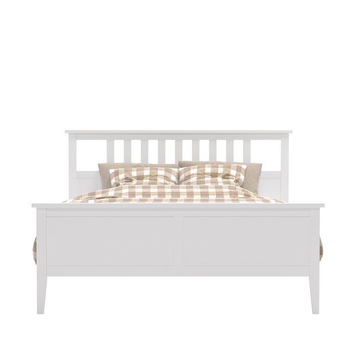 Кровать Мира 160х200 белого цвета с основанием - купить Кровати для спальни по цене 36850.0