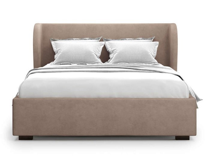 Кровать Tenno без подъемного механизма 140х200 коричневого цвета - купить Кровати для спальни по цене 44000.0