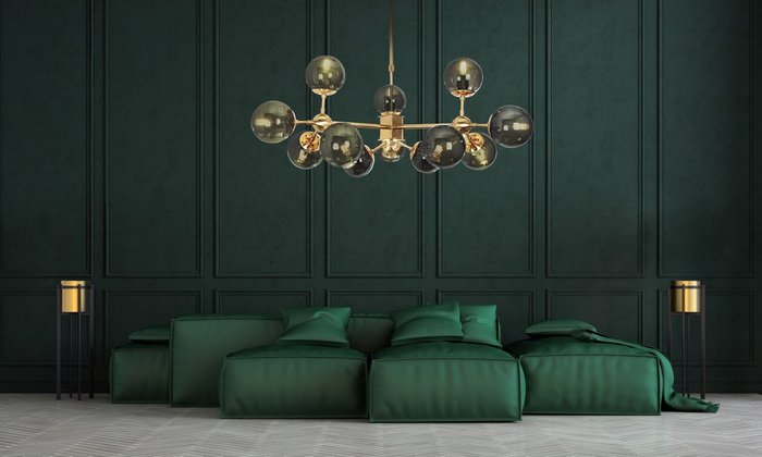 Подвесной светильник Lumina Deco Zodiak LDP 160-12 MD - купить Подвесные люстры по цене 21700.0 Подвесной светильник Lumina Deco Zodiak LDP 160-12 MD - купить Подвесные люстры по цене 21700.0