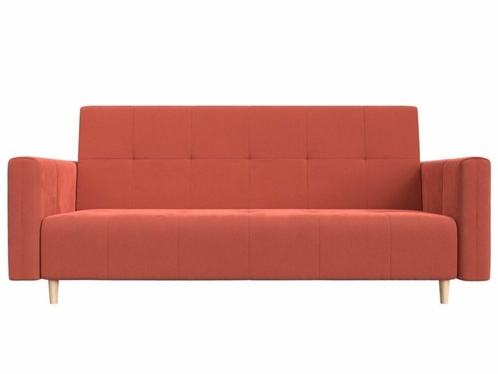 Прямой диван-кровать Вест терракотового цвета - купить Прямые диваны по цене 26999.0