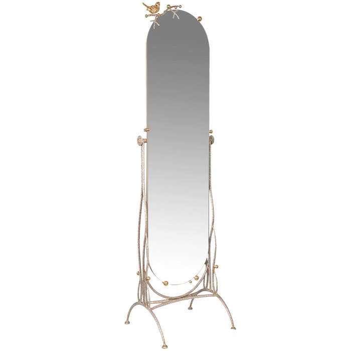 Напольное зеркало Терра золотого цвета - купить Напольные зеркала по цене 52186.0