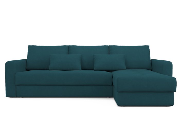 Угловой диван-кровать Ruiz сине-зеленого цвета