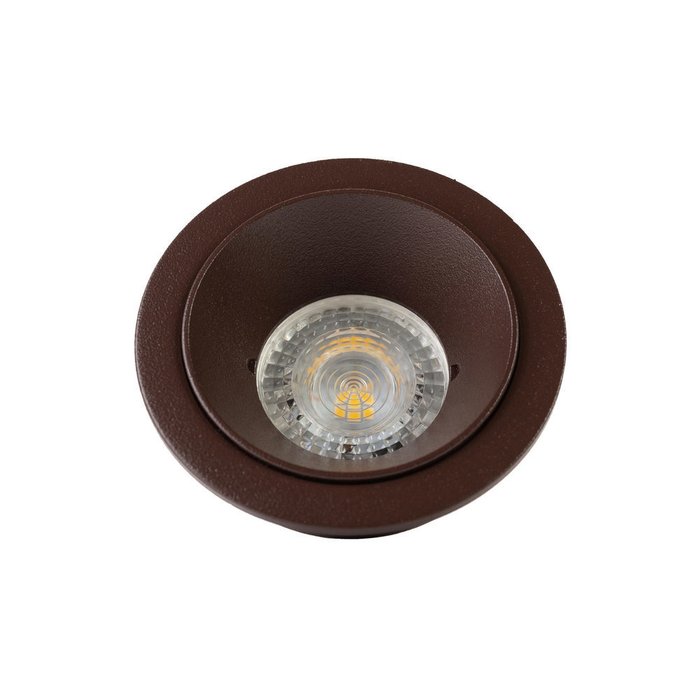 Точечный встраиваемый светильник из металла темно-коричневого цвета - купить Встраиваемые споты по цене 2199.0