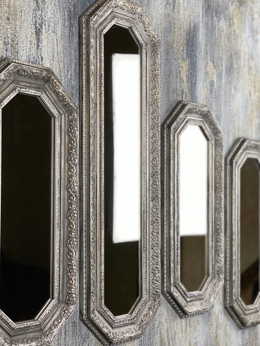 Зеркальная композиция Clementia серебряного цвета - купить Настенные зеркала по цене 28000.0