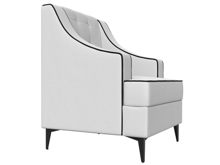 Кресло Марк белого цвета (экокожа) - лучшие Интерьерные кресла в INMYROOM