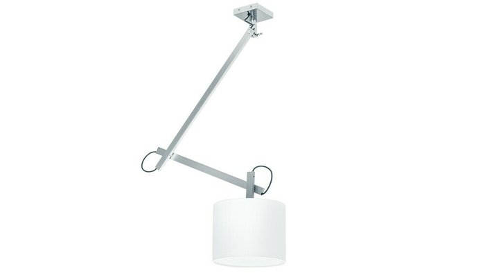 Подвесной светильник Meccano с белым абажуром