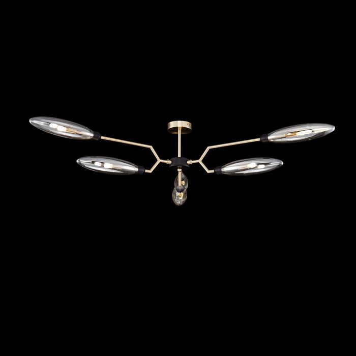 Потолочный светильник Ventura из янтарного стекла - купить Потолочные люстры по цене 13430.0
