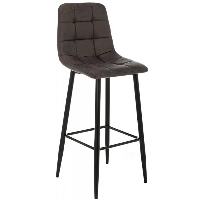 Барный стул Chio black dark brown темно-коричневого цвета Барный стул Chio black dark brown темно-коричневого цвета