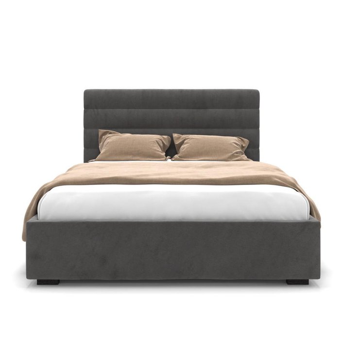 Кровать Tara серая 160х200 - лучшие Кровати для спальни в INMYROOM