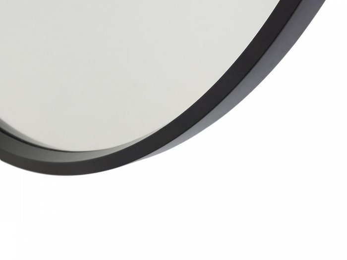 Настенное зеркало Focus диаметр 40 в раме черного цвета - купить Настенные зеркала по цене 3100.0
