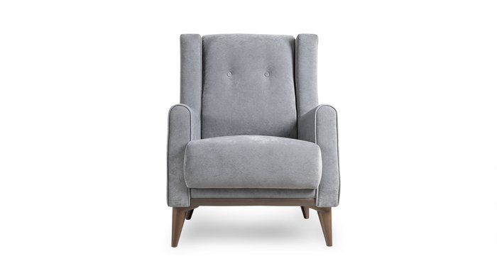 Кресло Плимут светло-серого цвета - лучшие Интерьерные кресла в INMYROOM