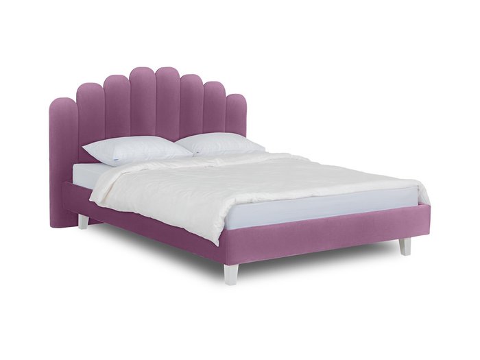 Кровать Queen Sharlotta L 160х200 фиолетового цвета  - купить Кровати для спальни по цене 48180.0