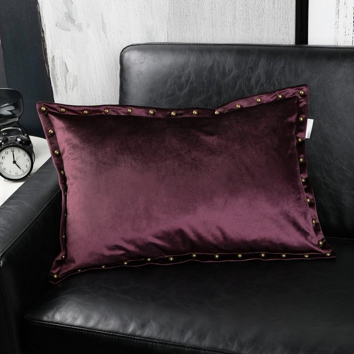 Чехол для подушки Людвиг 40х60 фиолетового цвета - лучшие Чехлы для подушек в INMYROOM