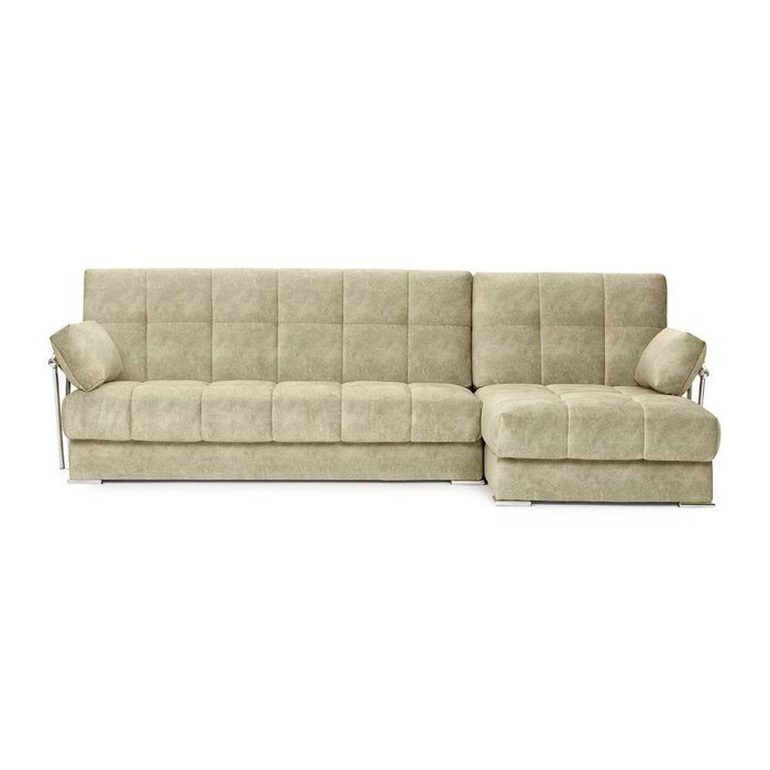 Угловой диван-кровать Дудинка Ламбре бежевого цвета