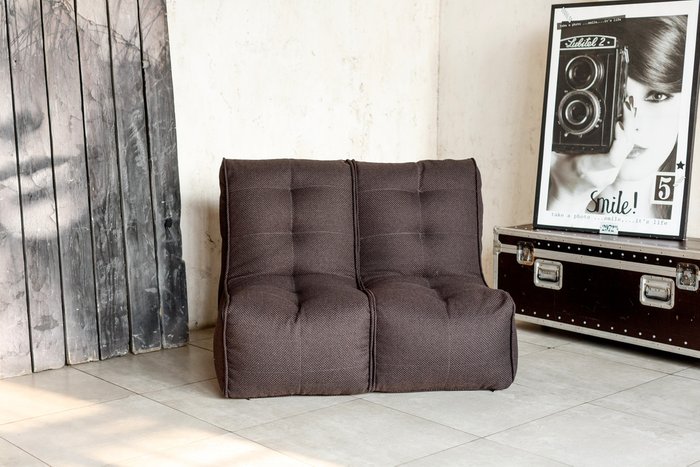 Диван Shape коричневого цвета - купить Бескаркасная мебель по цене 13990.0