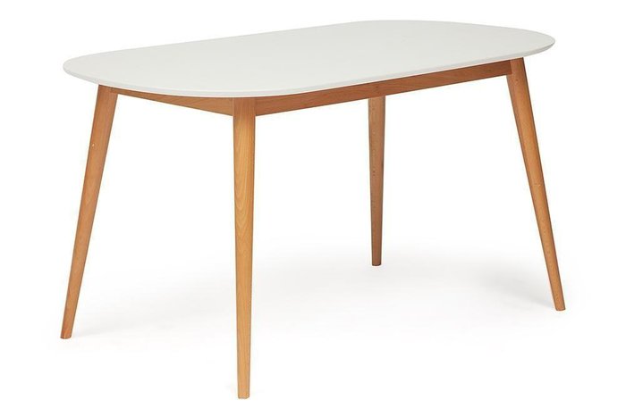 Стол обеденный Макс бело-бежевого цвета - купить Обеденные столы по цене 18630.0