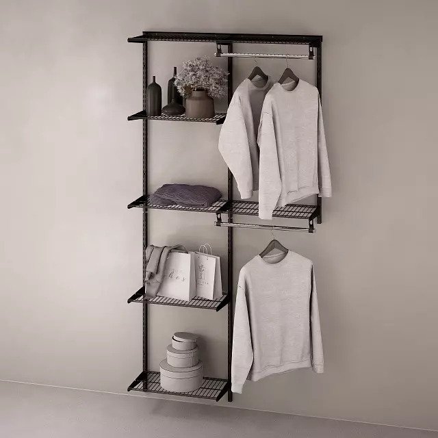 Гардеробная система Classic 128x232 черного цвета - купить Гардеробные системы по цене 9900