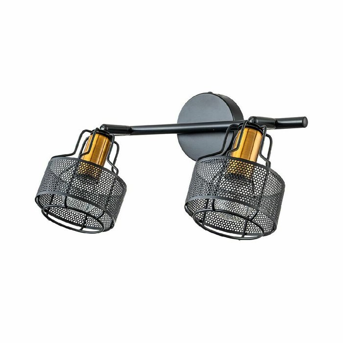 Спот Zoom 1100/2A (металл, цвет черный) - купить Накладные споты по цене 5940.0 Спот Zoom 1100/2A (металл, цвет черный) - купить Накладные споты по цене 5940.0