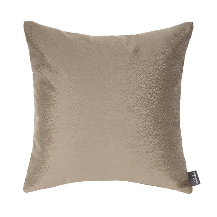 Декоративная подушка Tudor Nougat 45х45 серо-коричневого цвета