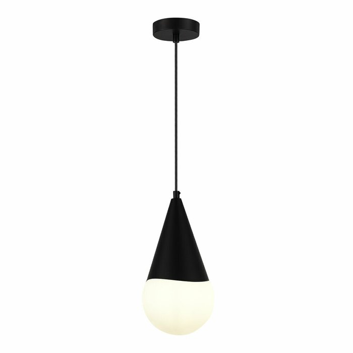 Светильник подвесной Черный/Белый E27 1*40W FIORI