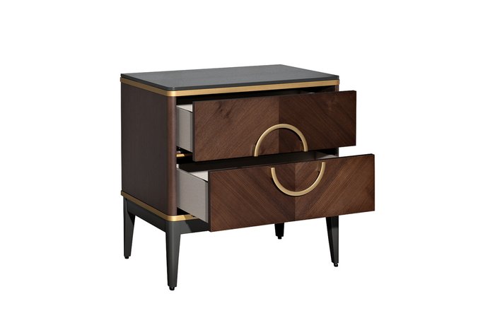 Тумба прикроватная коричневого цвета - лучшие Прикроватные тумбы в INMYROOM