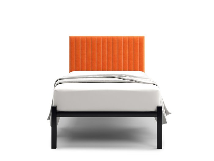 Кровать Лофт Mellisa Steccato 90х200 оранжевого цвета без подъемного механизма - купить Кровати для спальни по цене 14400.0