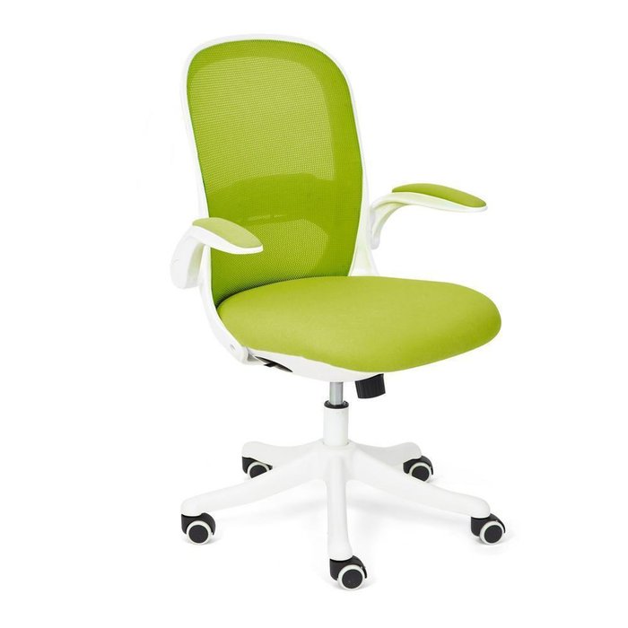 Кресло Happy бело-зеленого цвета 