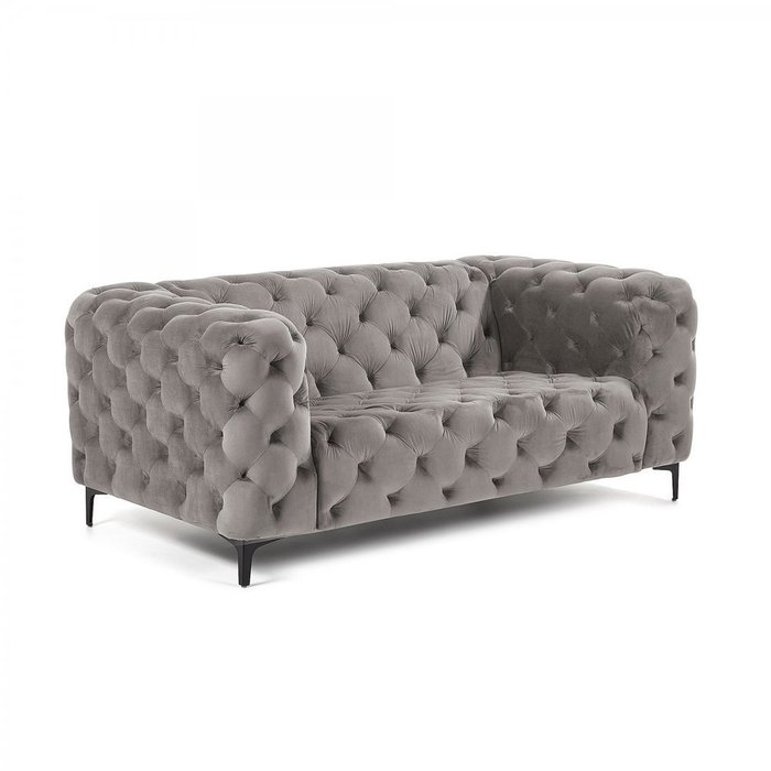Диван Maisha двухместный серого цвета - лучшие Прямые диваны в INMYROOM