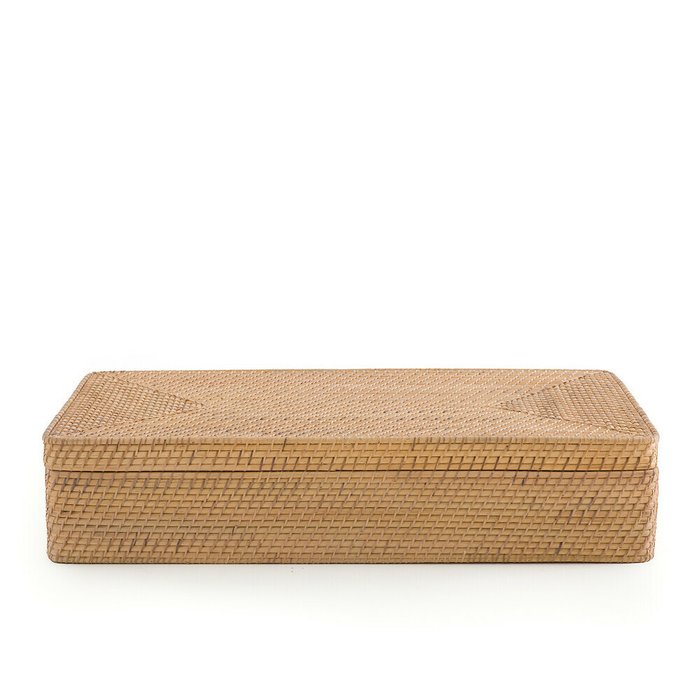 Корзина Lanzi из ротанга бежевого цвета - купить Плетеные корзины по цене 11781.0