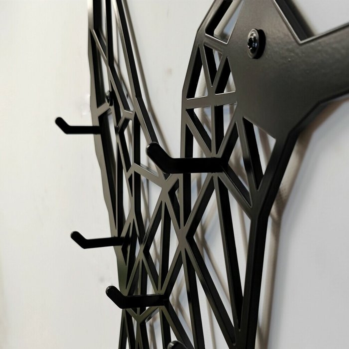 Вешалка настенная Колибри черного цвета - купить Настенные вешалки по цене 10500.0