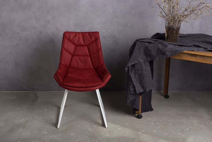 Стул Draco бордового цвета - лучшие Обеденные стулья в INMYROOM