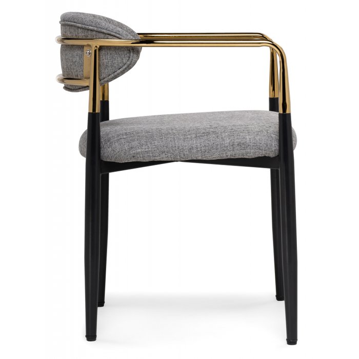 Обеденный стул-кресло Lord серого цвета - лучшие Обеденные стулья в INMYROOM