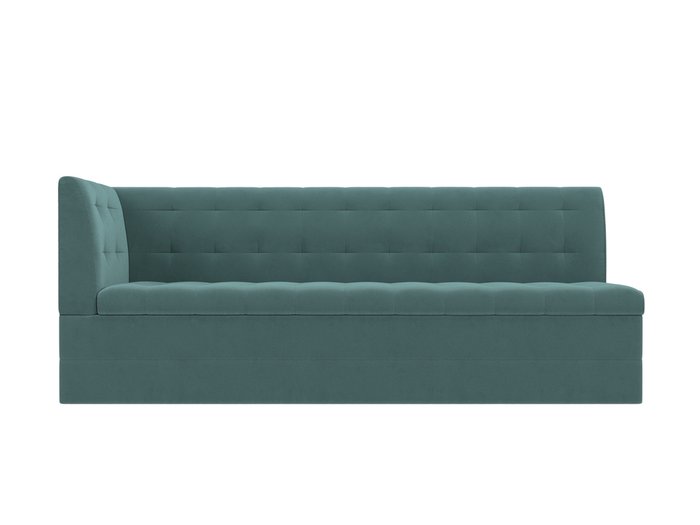 Угловой диван-кровать Бриз бирюзового цвета с углом слева - купить Угловые диваны по цене 32999.0