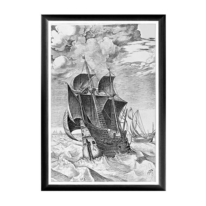 Арт-постер Брейгель Корабль в бурном море