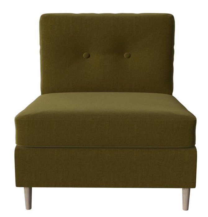 Модуль кресло Белфаст оливкового цвета - купить Интерьерные кресла по цене 13620.0