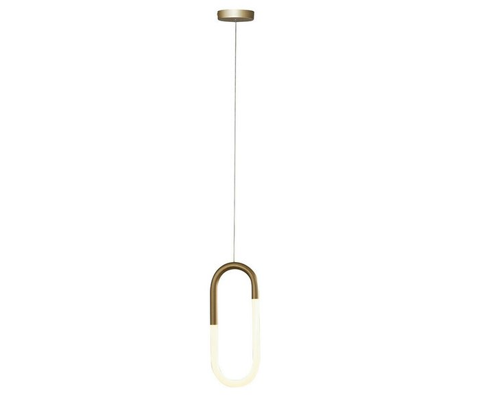 Подвесной светодиодный светильник Канто бело-золотого цвета - купить Подвесные светильники по цене 7900.0