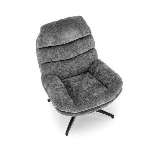 Кресло Dario серого цвета с подставкой под ноги - купить Интерьерные кресла по цене 51315